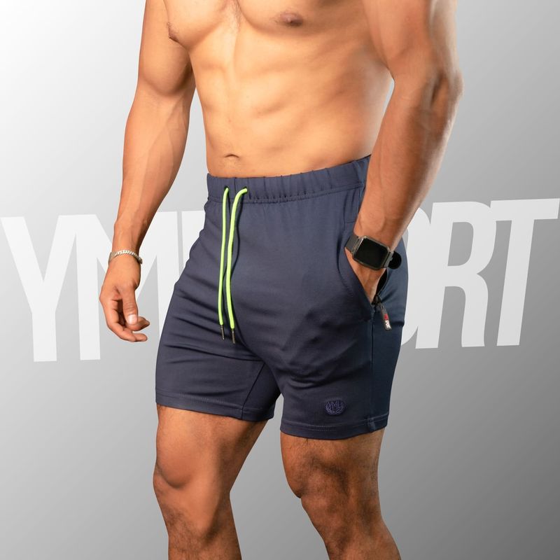 YML SPORT - Short GYM Hombre - Short Fitness Azul Marino - YML SPORT