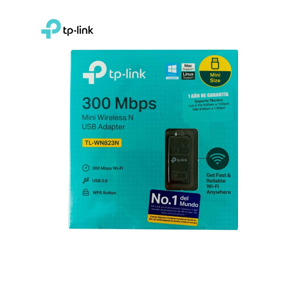 TP LINK - Mini  Adaptador  USB Wifi TP LINK - TL-WN823N - 300MBPS