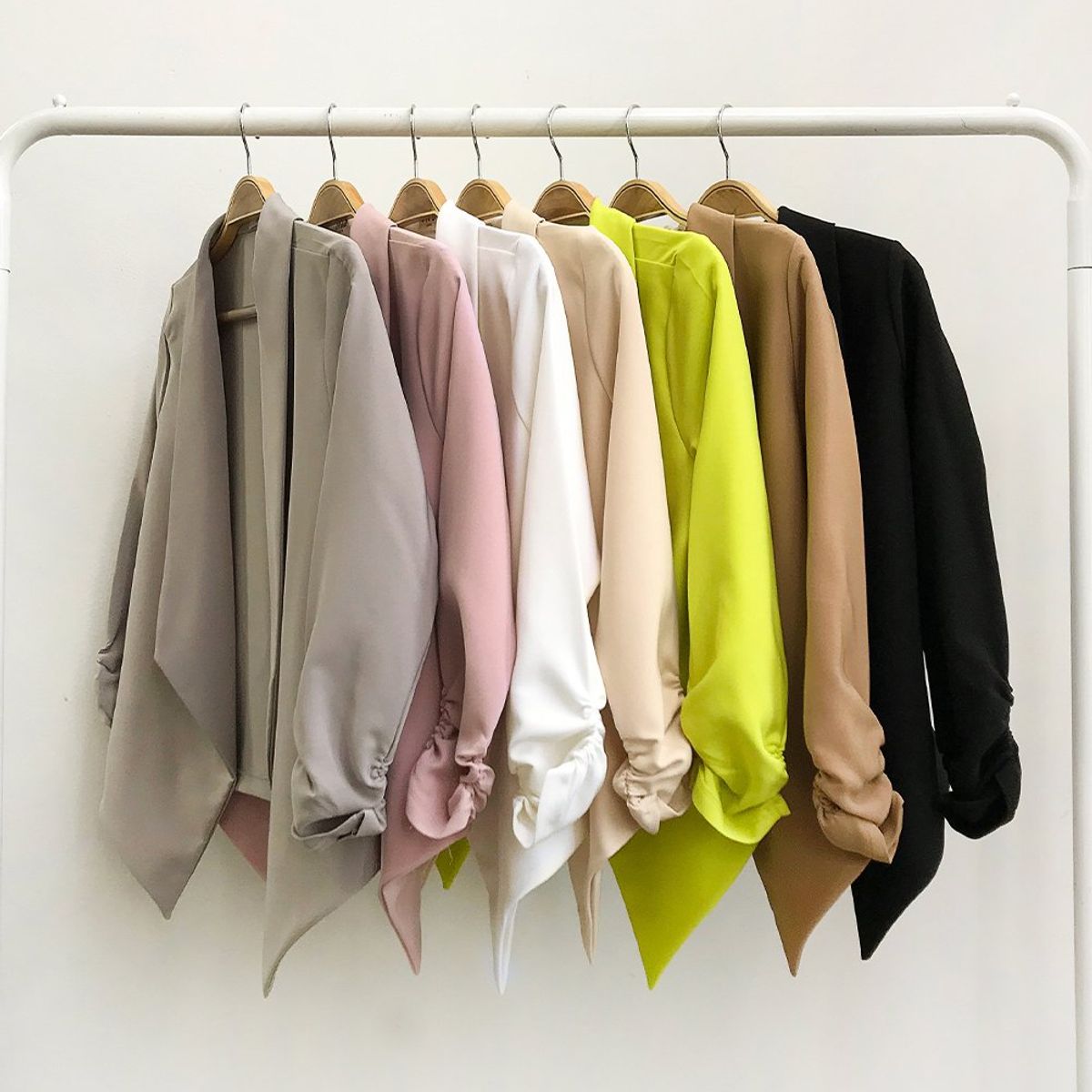 GENERICO - Blazer Manga 3/4 Paola Color Camello Estacion 108