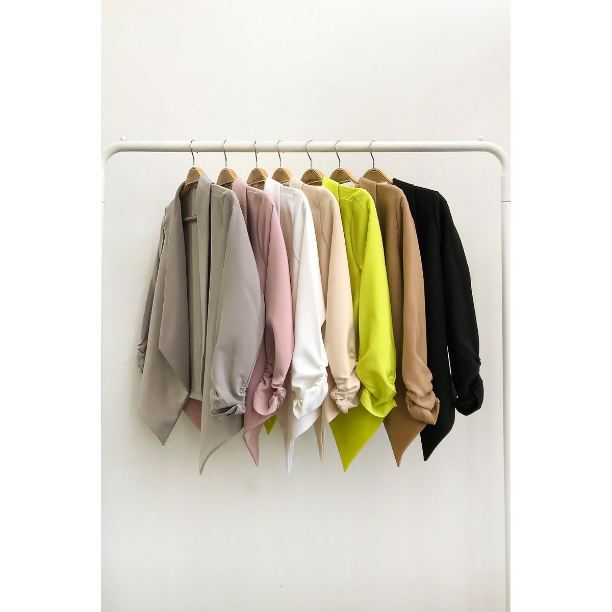 GENERICO - Blazer Manga 3/4 Paola Color Camello Estacion 108