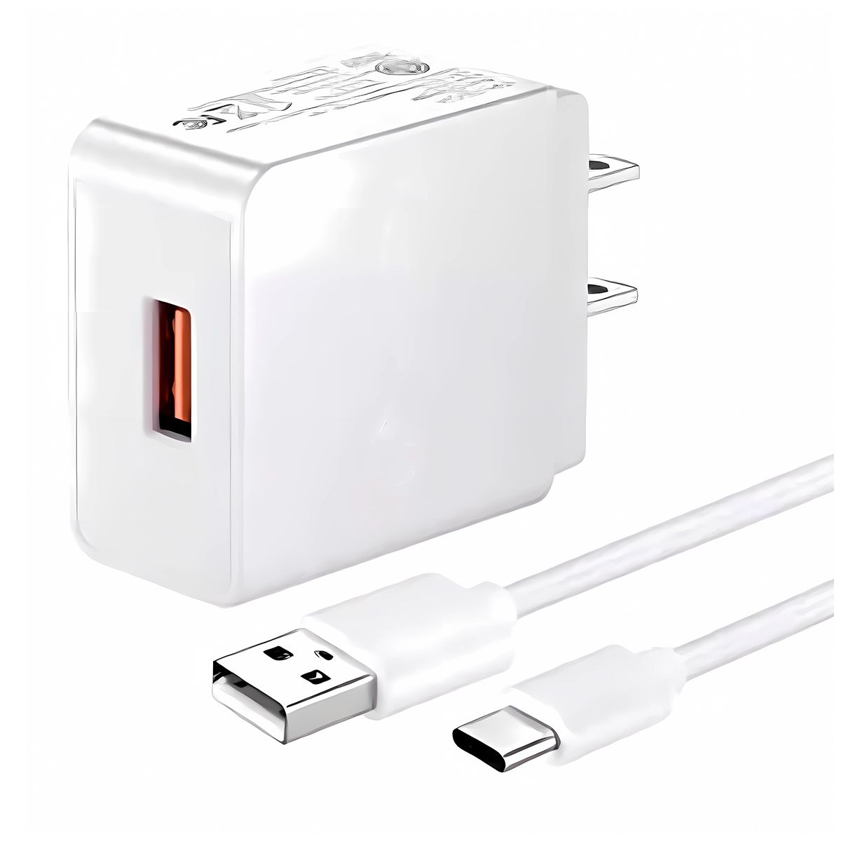 SASARU - Cargador de 18W + Cable de 1m con entrada USB-C