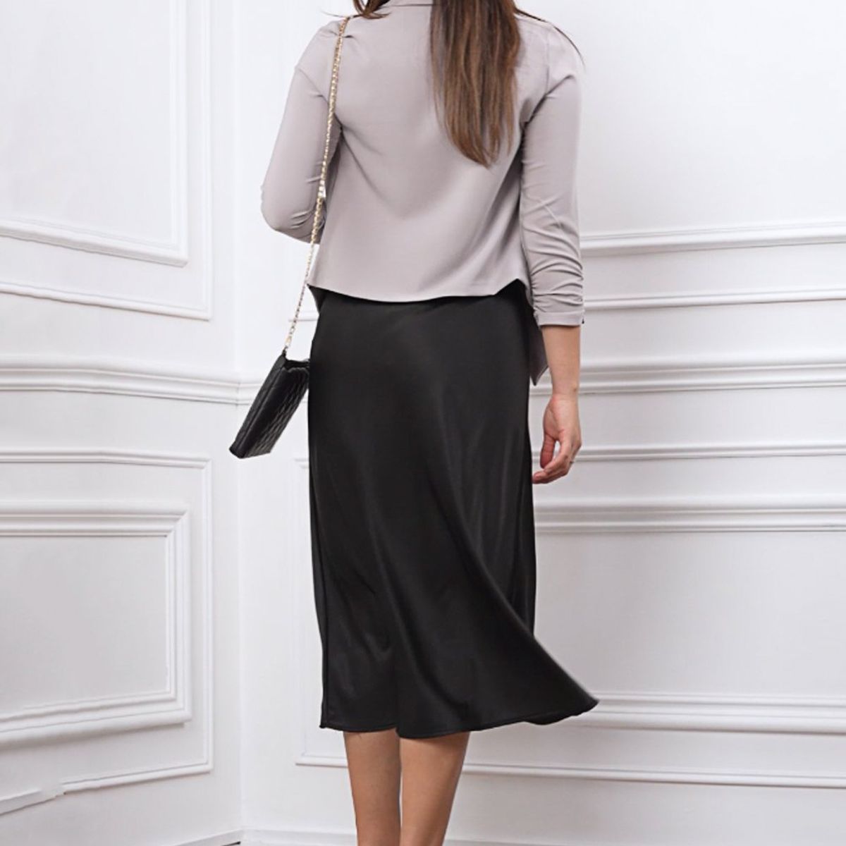 GENERICO - Blazer Tres Cuartos Paola Color Gris Estacion 108