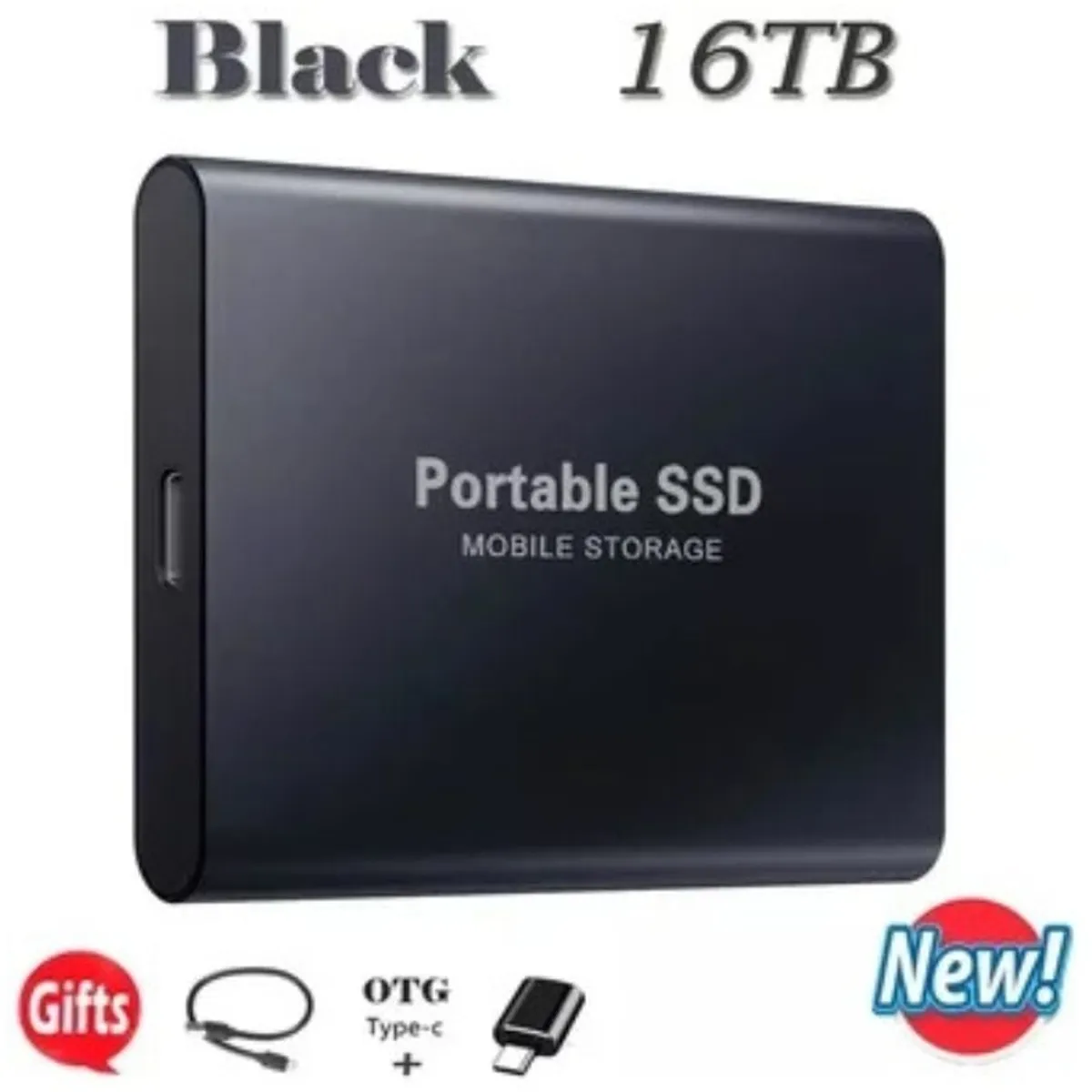 GENERICO - Disco Duro externo DE 16TB SSD