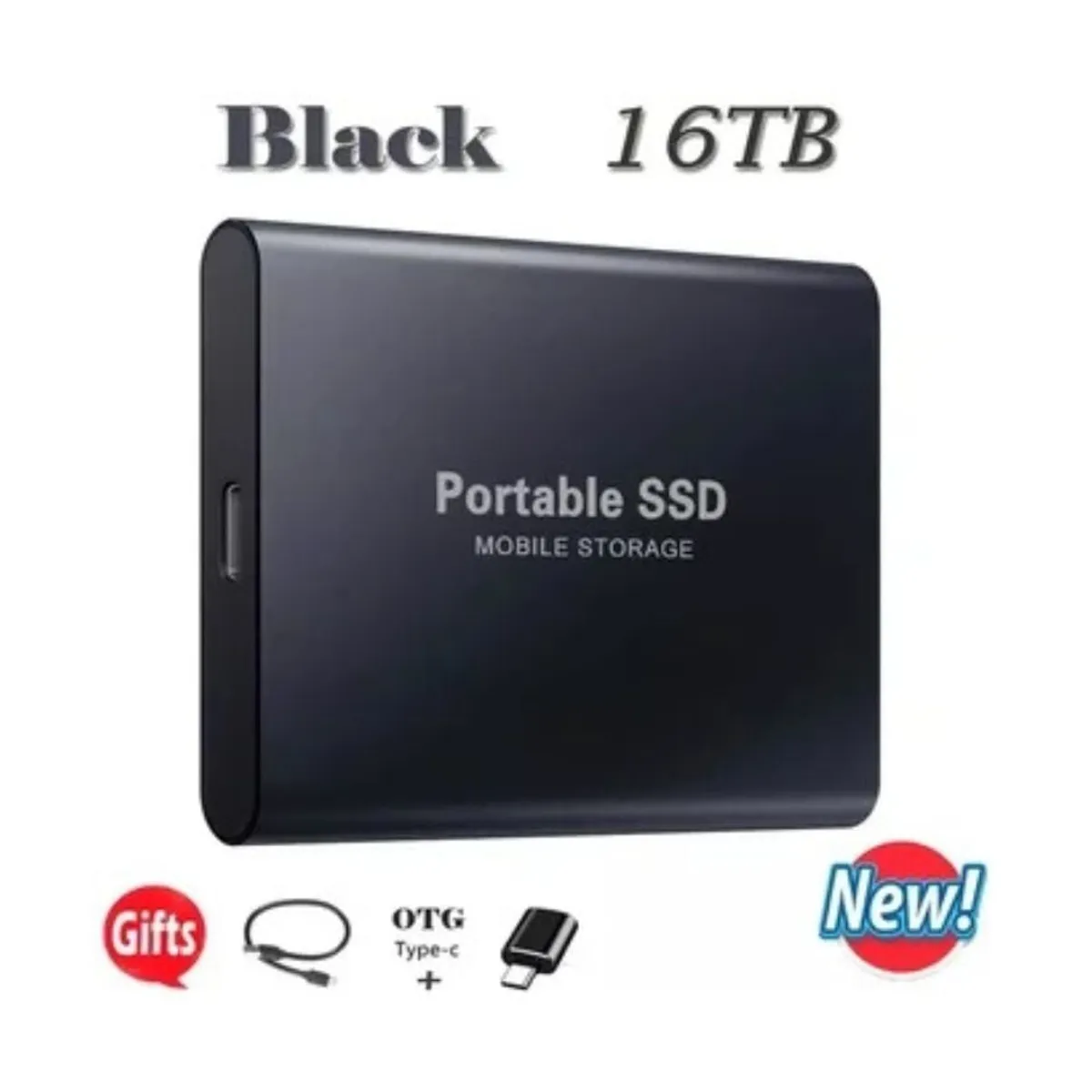 GENERICO - Disco Duro externo DE 16TB SSD