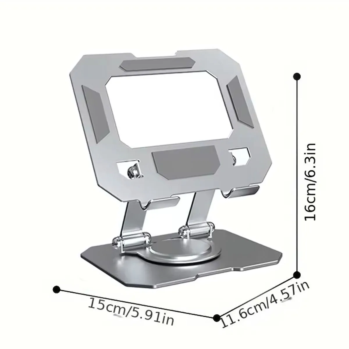 GENERICO - Soporte Base de Aluminio Para Celulares Tablets Ipad Giro 360°