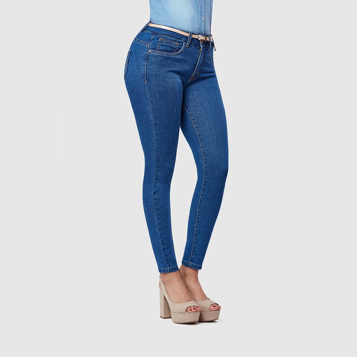 TANSY - JEAN PARA MUJER - CAROLD TANSY - AZUL GRAFITO