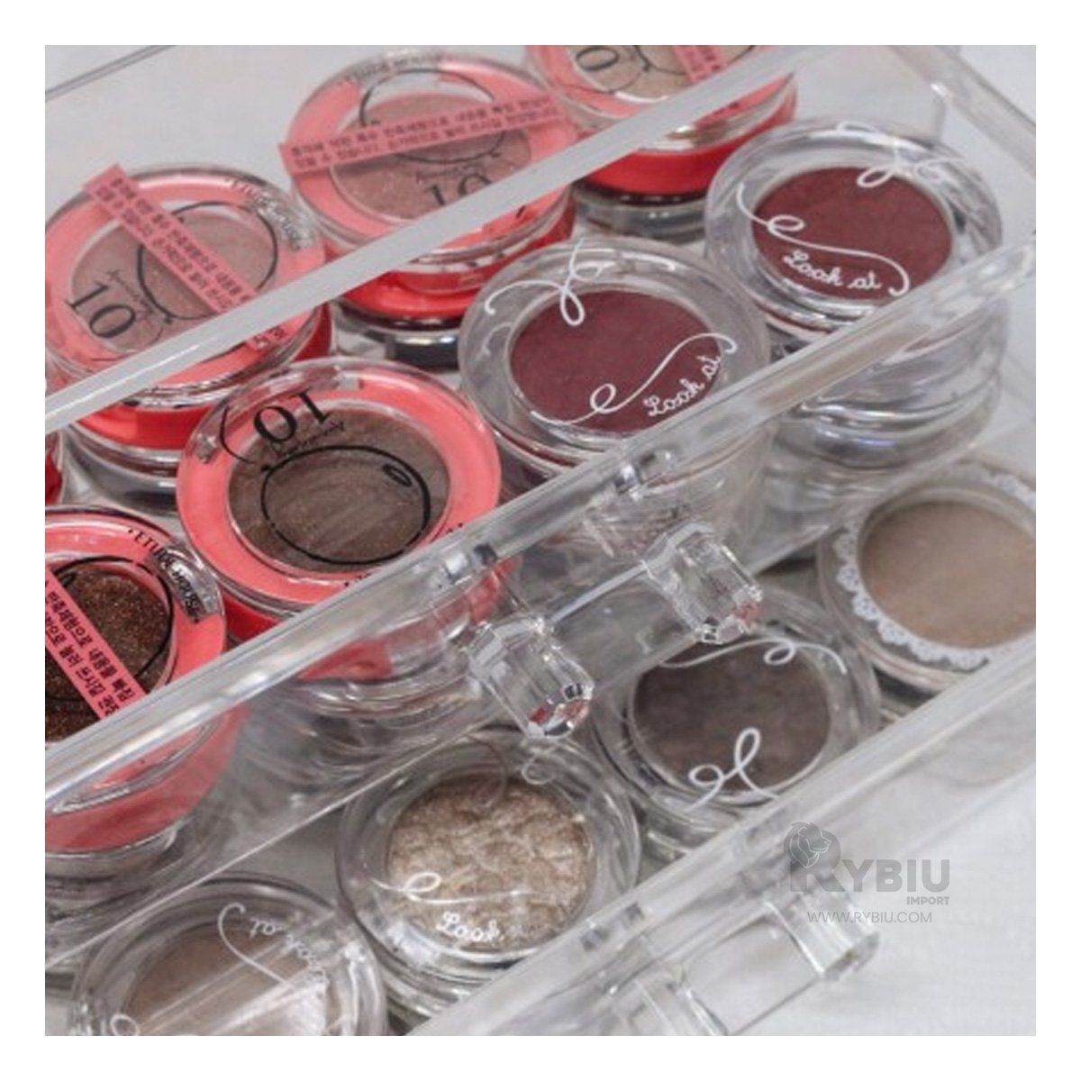 RYBIU IMPORT - Organizador con 2 Cajones Transparente Y+Gift MiniAgenda