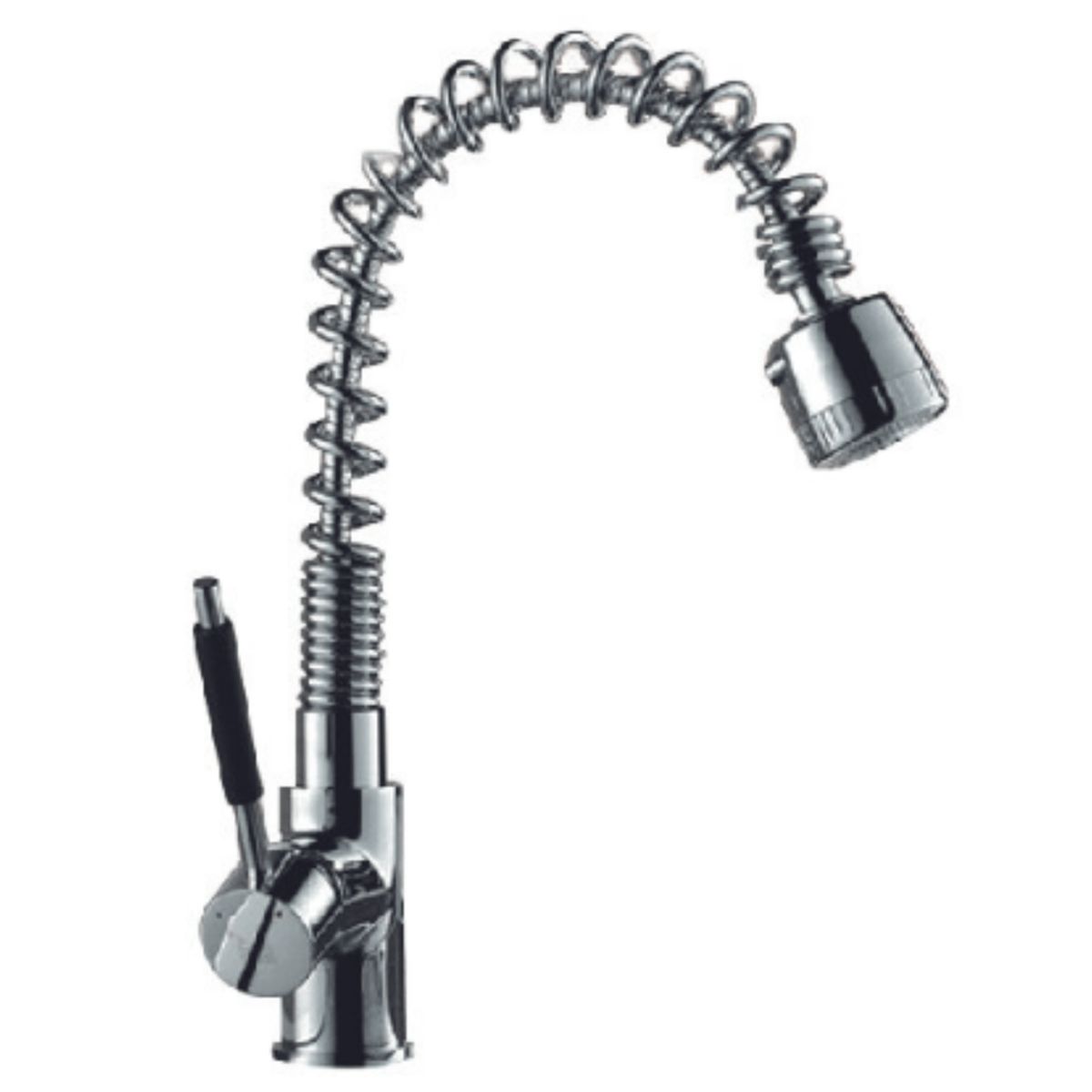 GENERICO - Mescladora tipo Ganso  para Cocina en Bronce Cromado