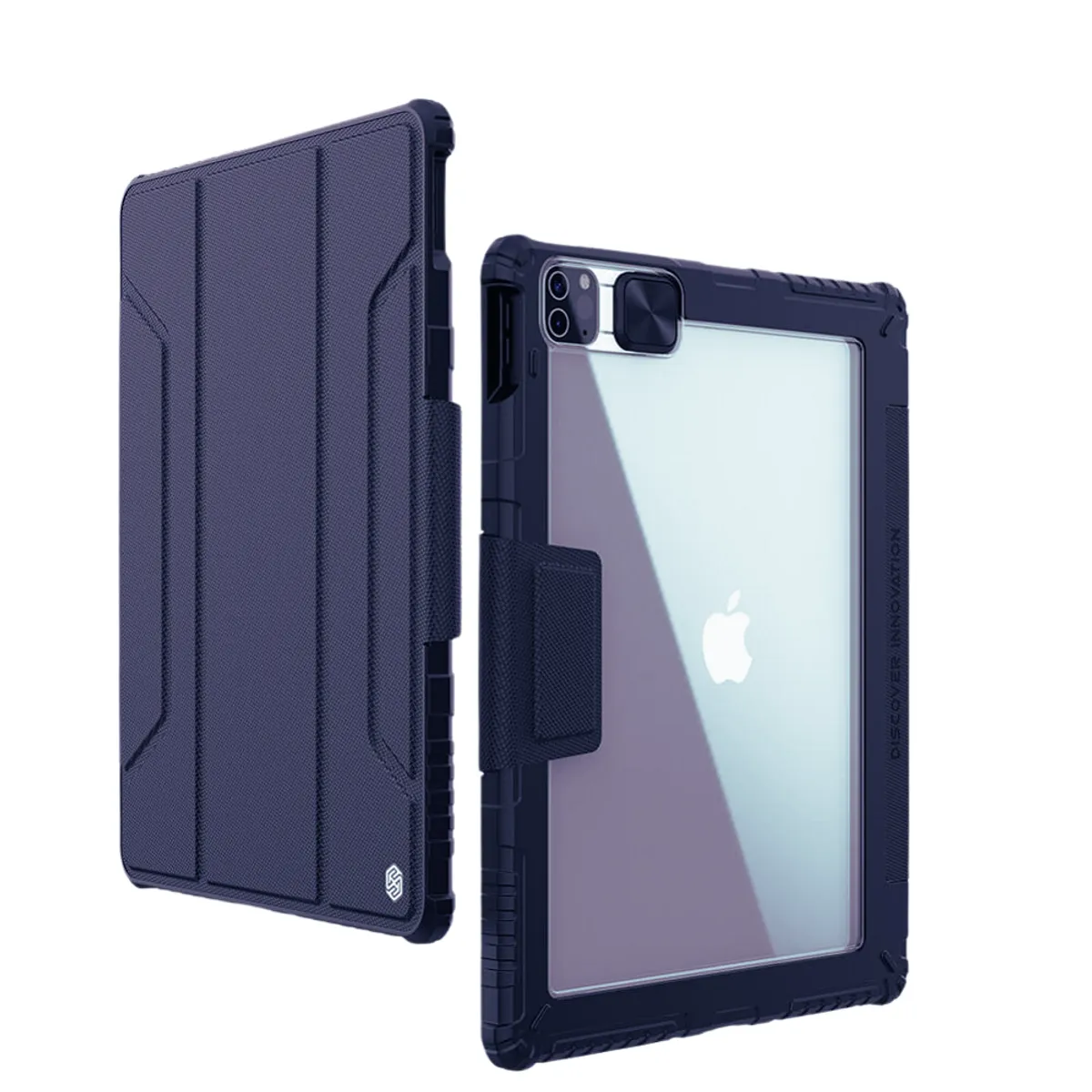 NILLKIN - CASE NILLKIN BUMPER LEATHER COVER PRO FOR APPLE IPAD PRO 12,9 BLUE