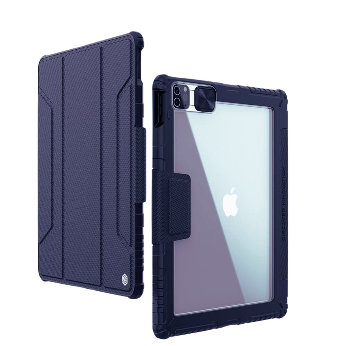 NILLKIN - CASE NILLKIN BUMPER LEATHER COVER PRO FOR APPLE IPAD PRO 12,9 BLUE