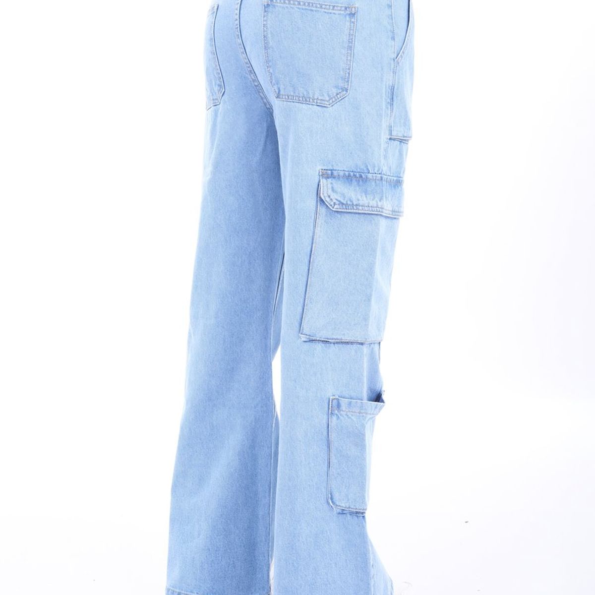 KATE LARRAIN - Pantalón Jean Cargo mujer Moss