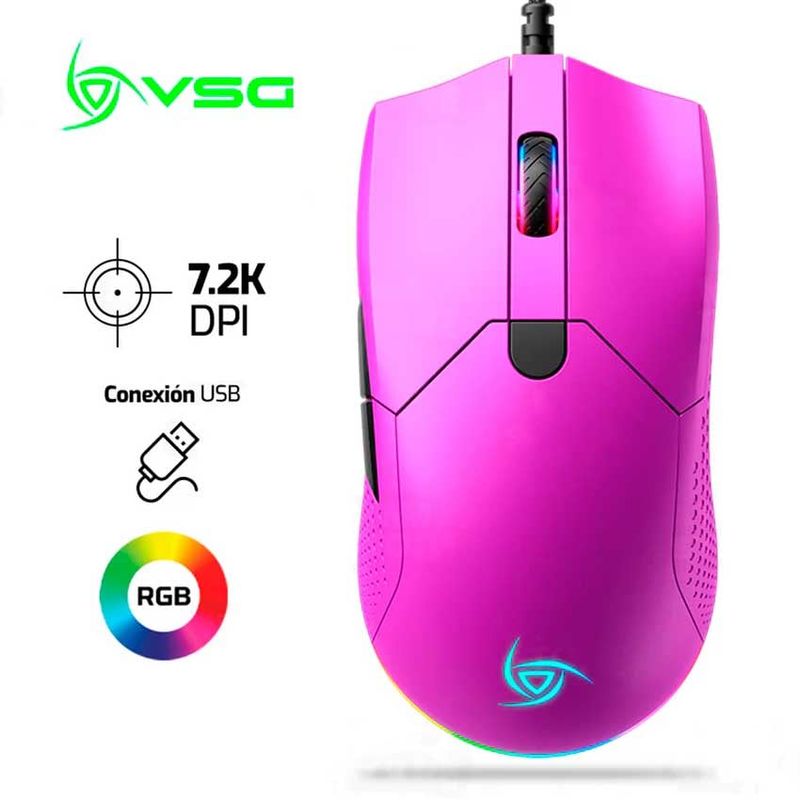 VSG - Mouse VSG Aurora 7,200 Dpi RGB Purpura