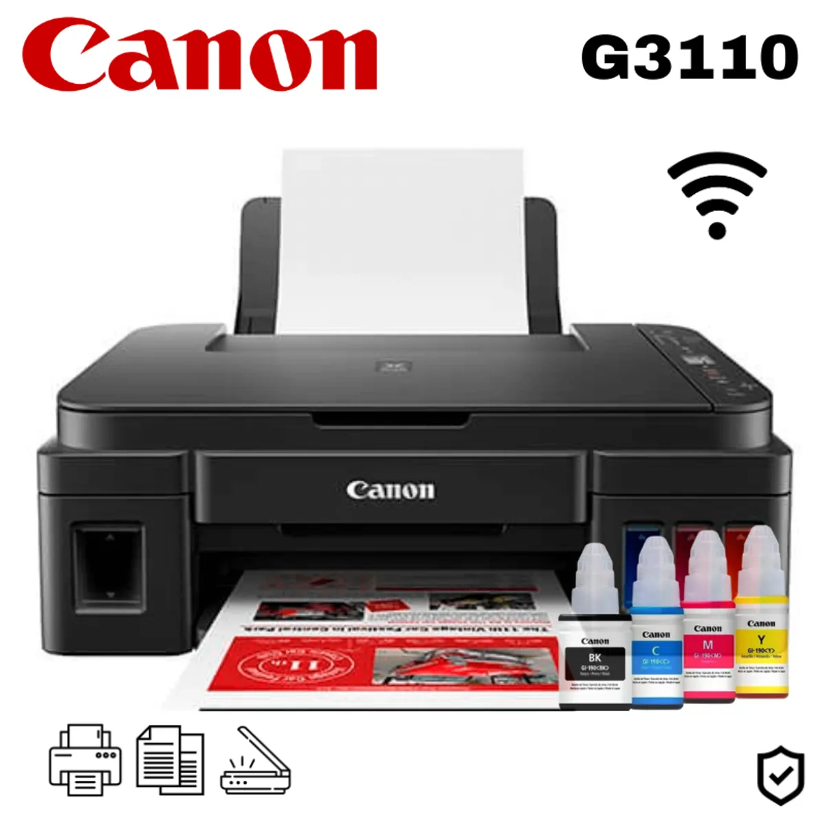 CANON - Impresora Multifuncional Canon Pixma G3110 Wifi Inalambrico