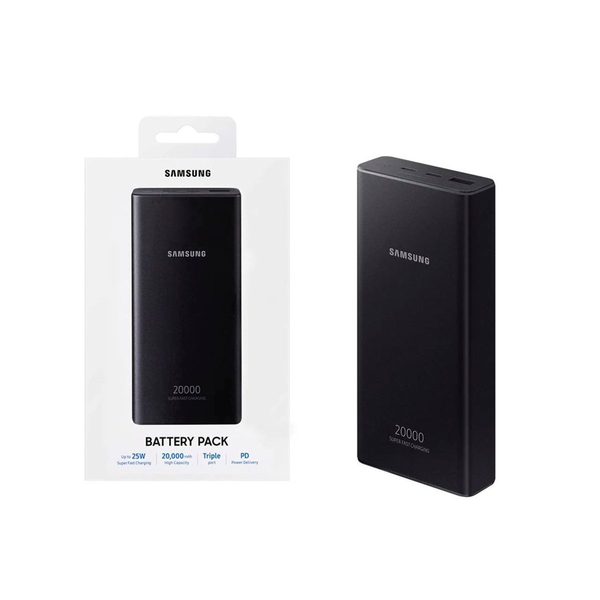 SAMSUNG - Cargador Portatil Samsung Power Bank 20000mAh negro de 25W