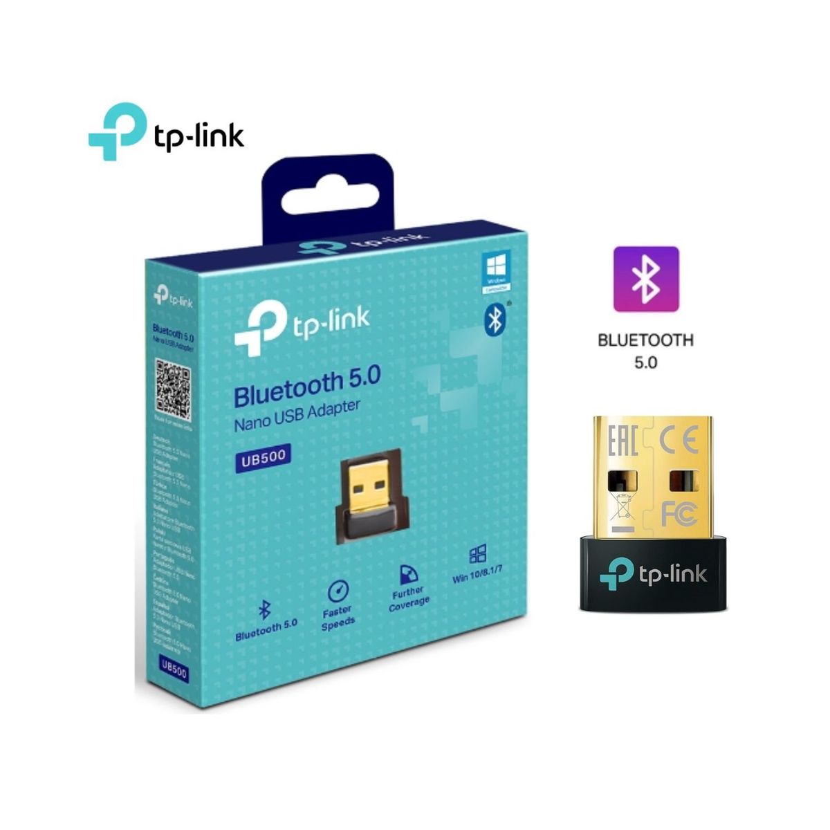 TP LINK - Adaptador Nano USB Bluetooth 5.0 UB500 TP-LINK