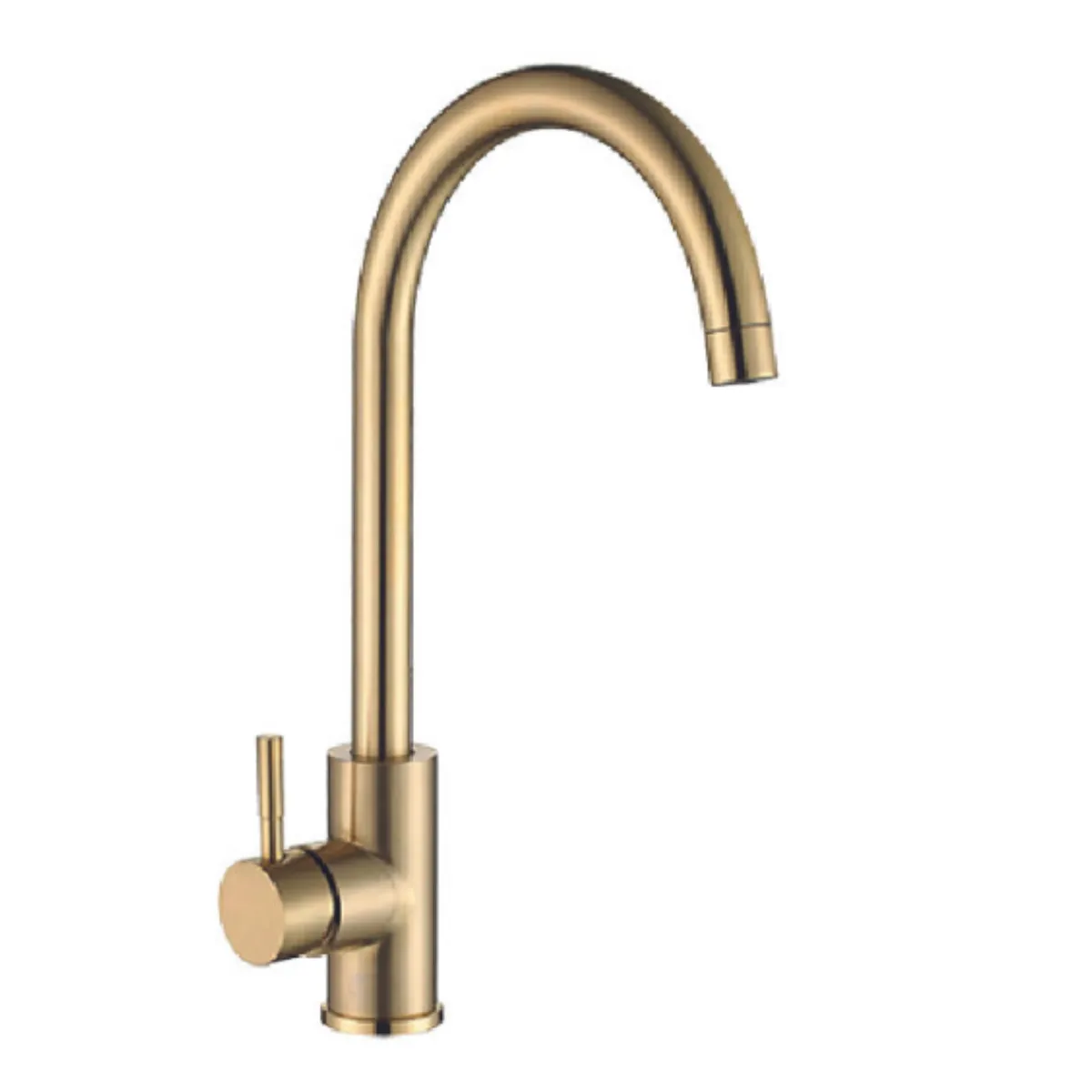 GENERICO - Mescladora tipo Ganso  para Cocina en Acero 304 Satinado Dorado