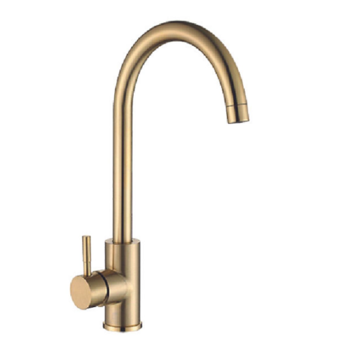 GENERICO - Mescladora tipo Ganso  para Cocina en Acero 304 Satinado Dorado