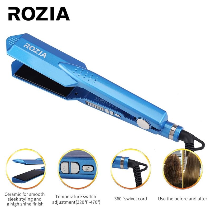 GENERICO - Plancha Alisadora Rozia Para Cabello Digital Termica De Turmalina