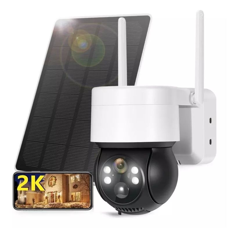 GENERICO - CAMARA PARA EXTERIORES CON PANEL SOLAR Vigilancia WIfi