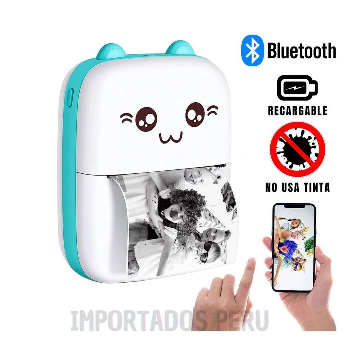 GENERICO - Mini Impresora Twrmica Kawai mas 1 rollo de impresión.