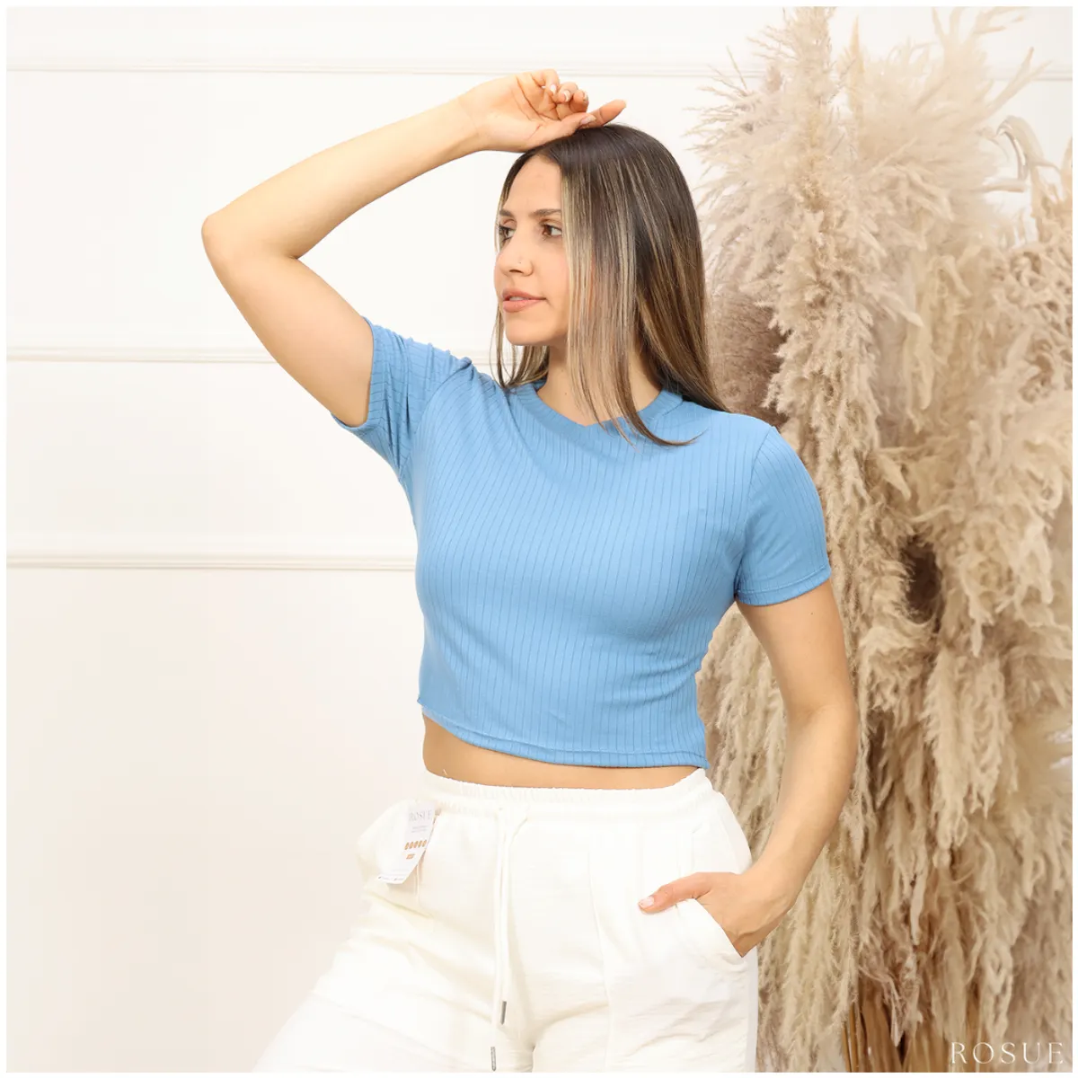 ROSUE - Polos Basicos top básico Rib Genesis Pack x2