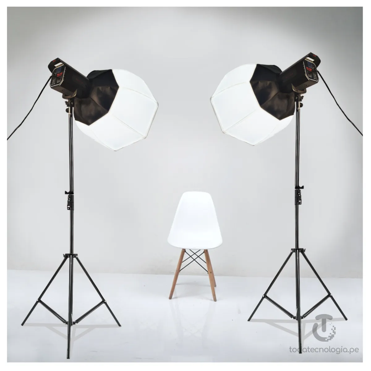 GENERICO - Kit Softbox Iluminación para Foto Fotografia Filmación Profesional