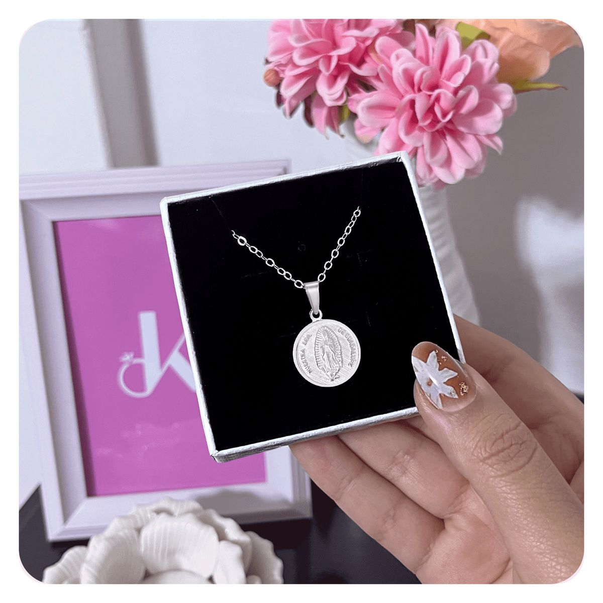 GENERICO - Collar Mujer Nuestra Señora Guadalupe Regalo Joya Plata