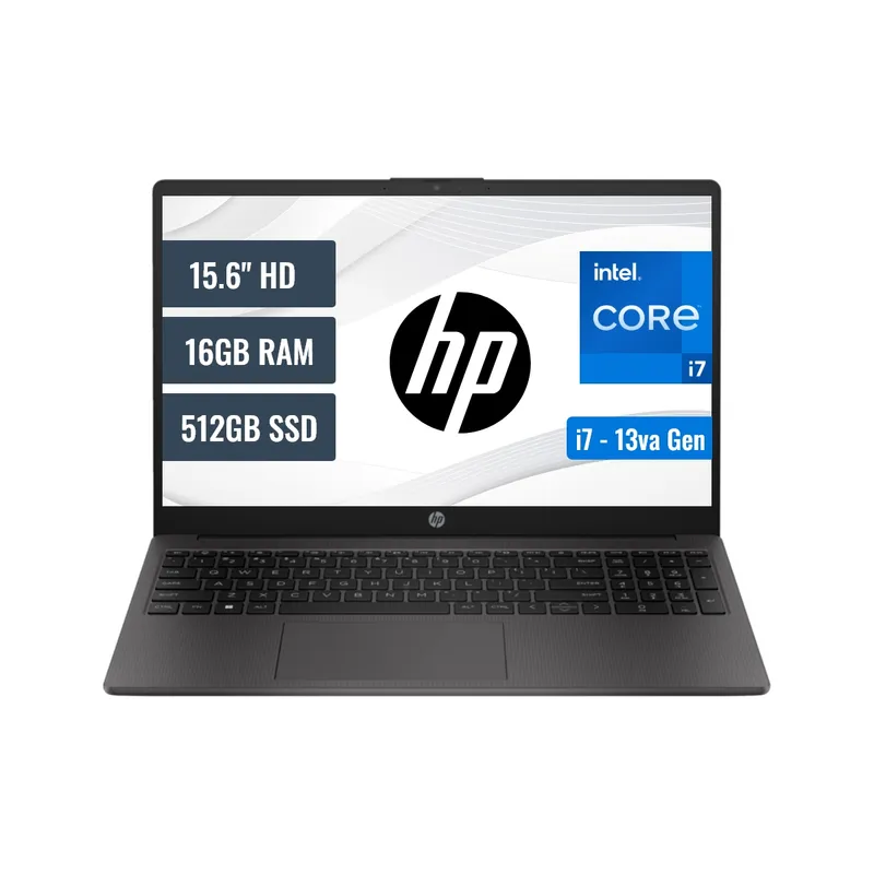 HP - Laptop HP 250 G10 Intel Core i7 1355U 16GB RAM 512GB SSD 15.6 HD FreeDOS