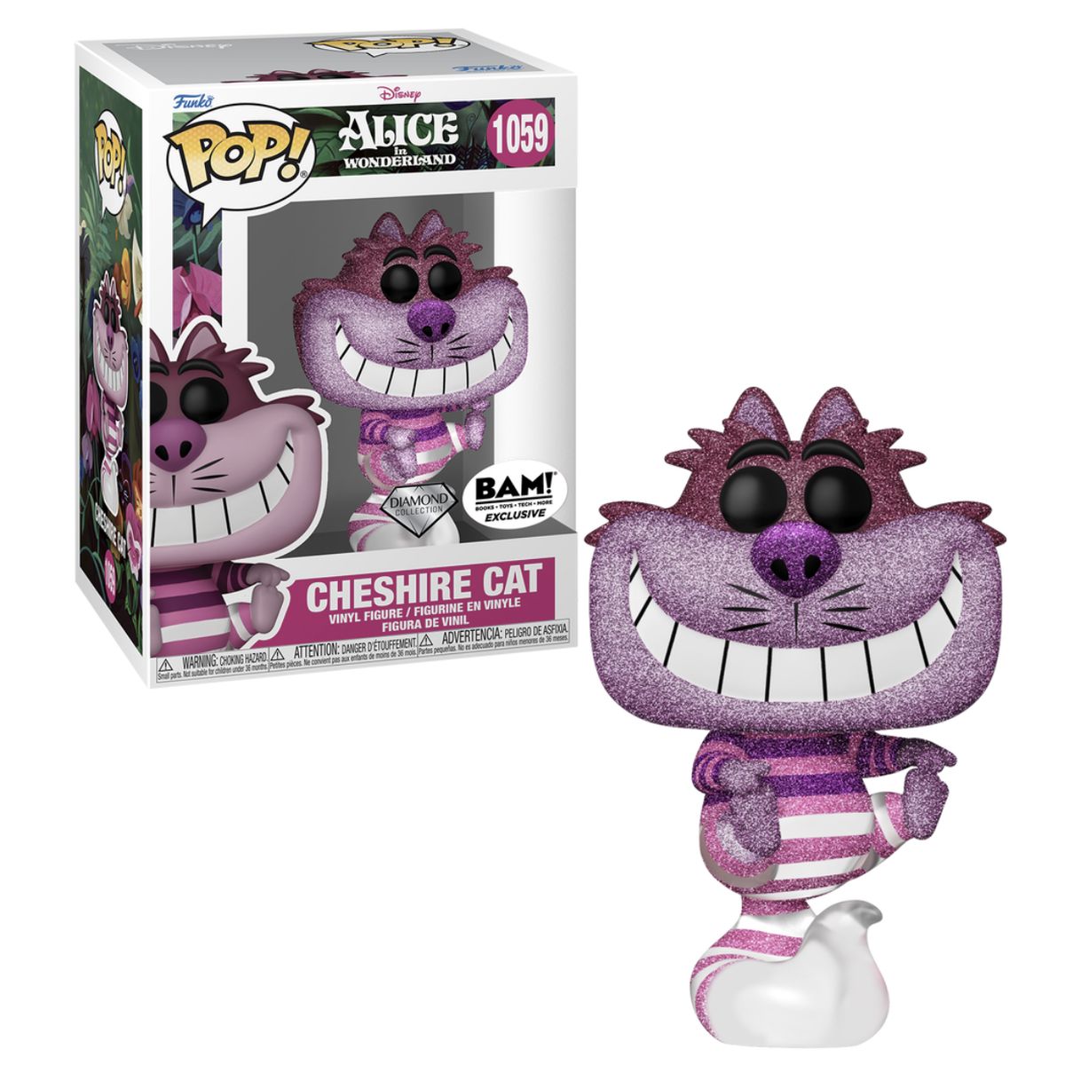 FUNKO - Cheshire Cat Funko Pop 1059 Diamond Exclusivo Alice In Wonde