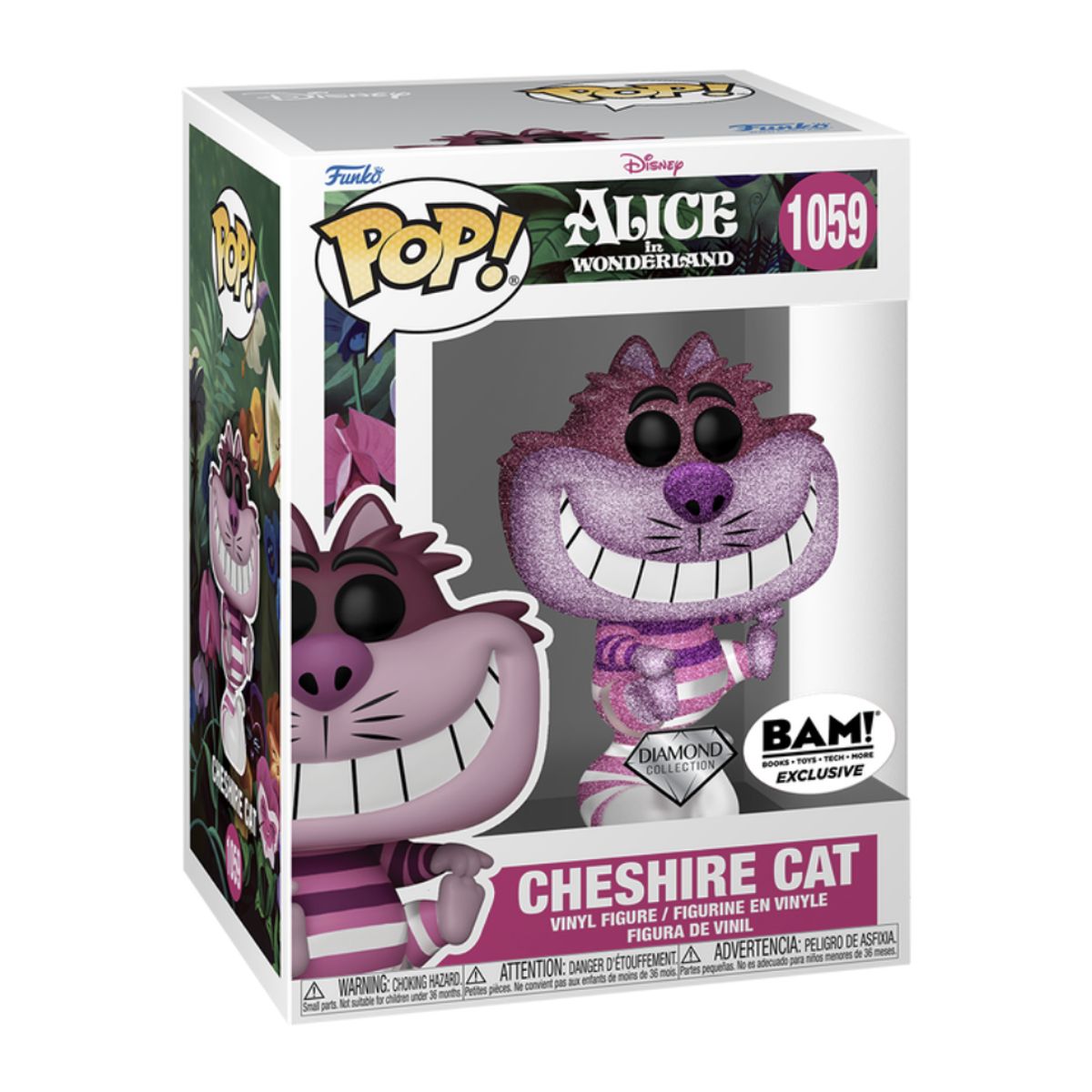 FUNKO - Cheshire Cat Funko Pop 1059 Diamond Exclusivo Alice In Wonde