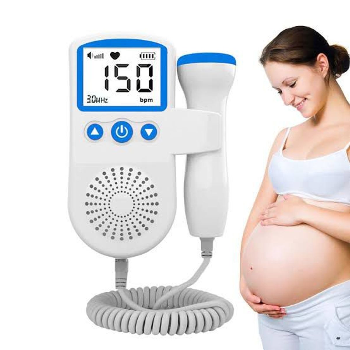 GENERICO - DOPPLER FETAL MEDIDOR DE RITMO CARDIACO COLOR AZUL