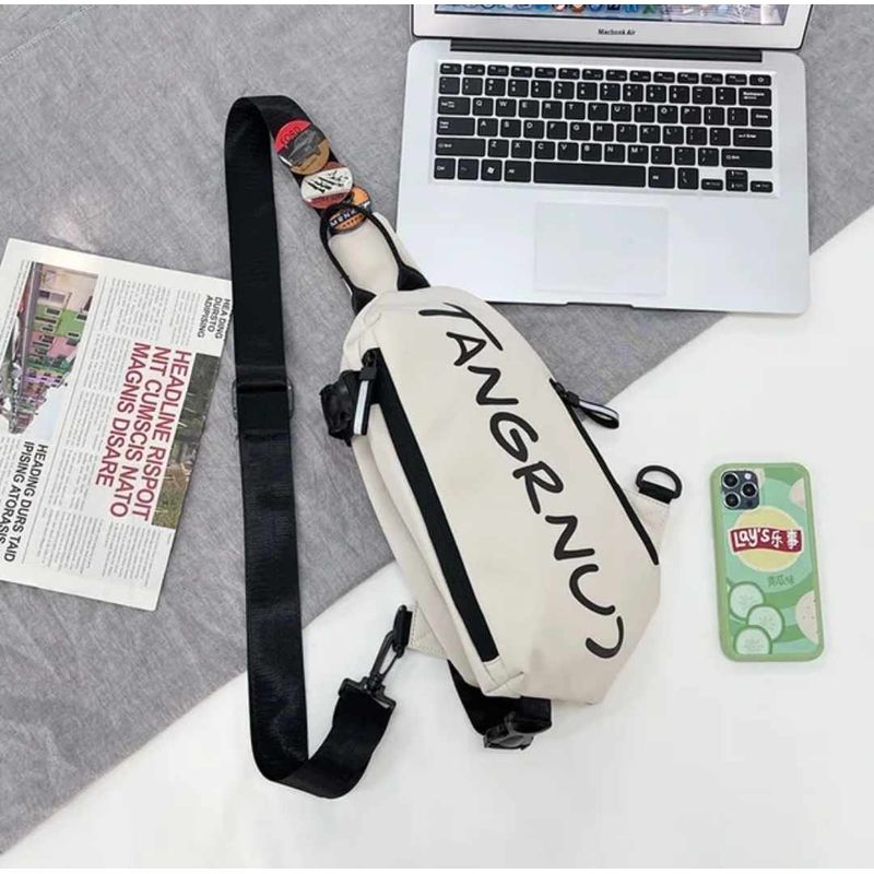 GENERICO - Mochila Urbana Cruzada de Pecho de Hombre y Mujer Bolsa de Hombro