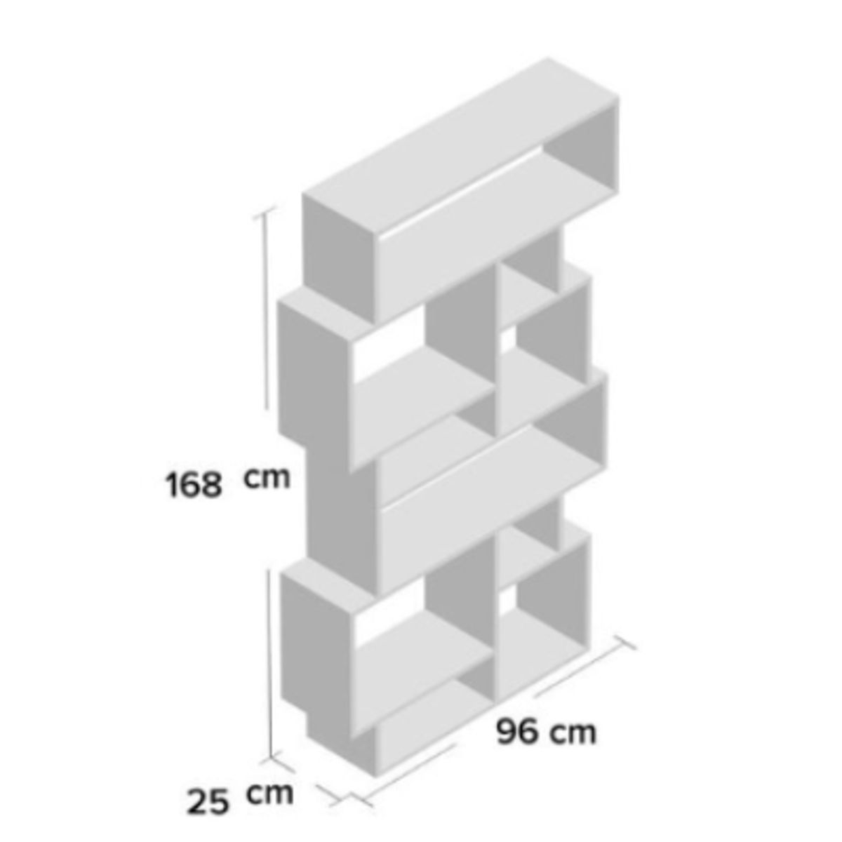 NACION MUEBLES - Librero Lia color Blanco NM