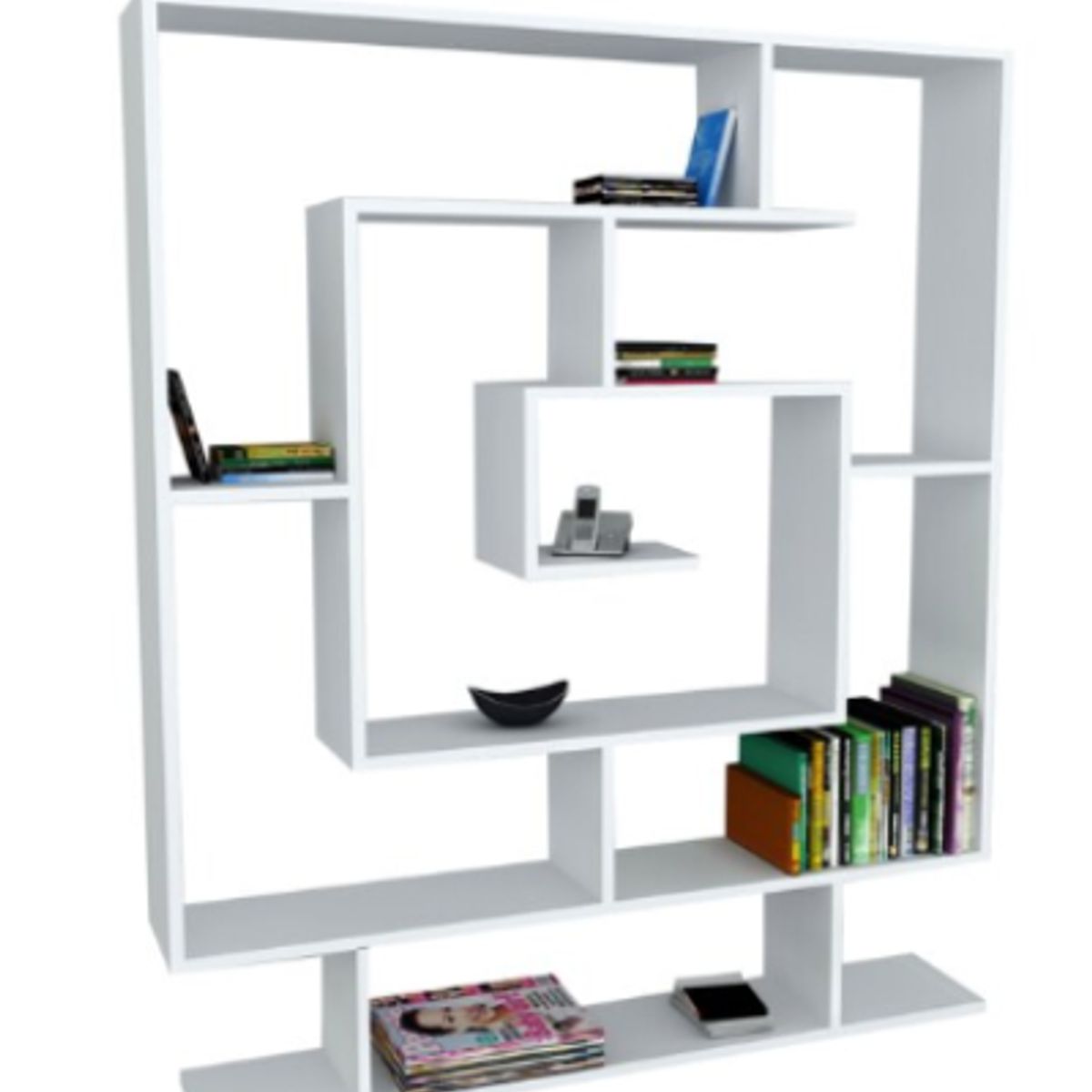 NACION MUEBLES - Librero Paula color Blanco NM