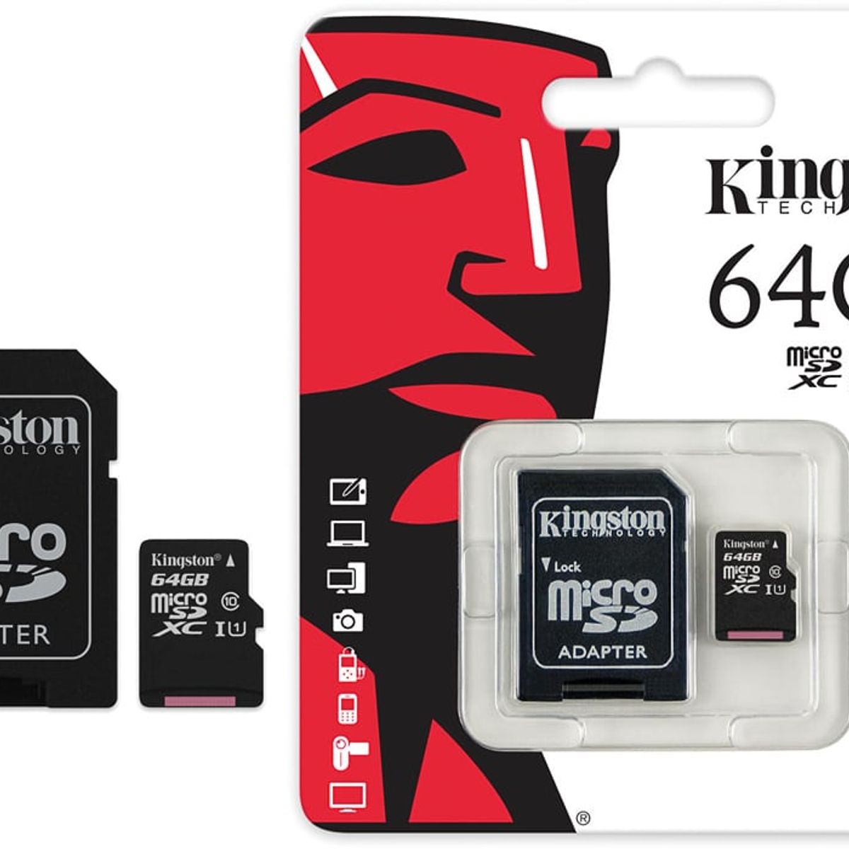 KINGSTON - Memoria Micro Sd 64 Gb Kingston Class 10 Original