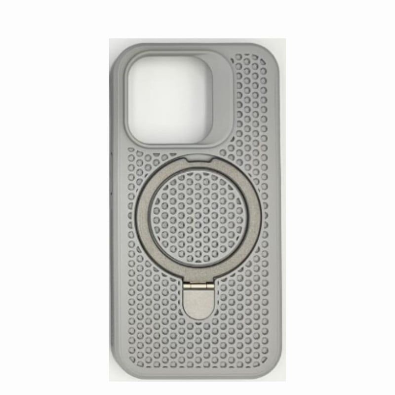 CASE - Case Con Soporte Magnetico para Iphone 14 Pro Max - Plomo