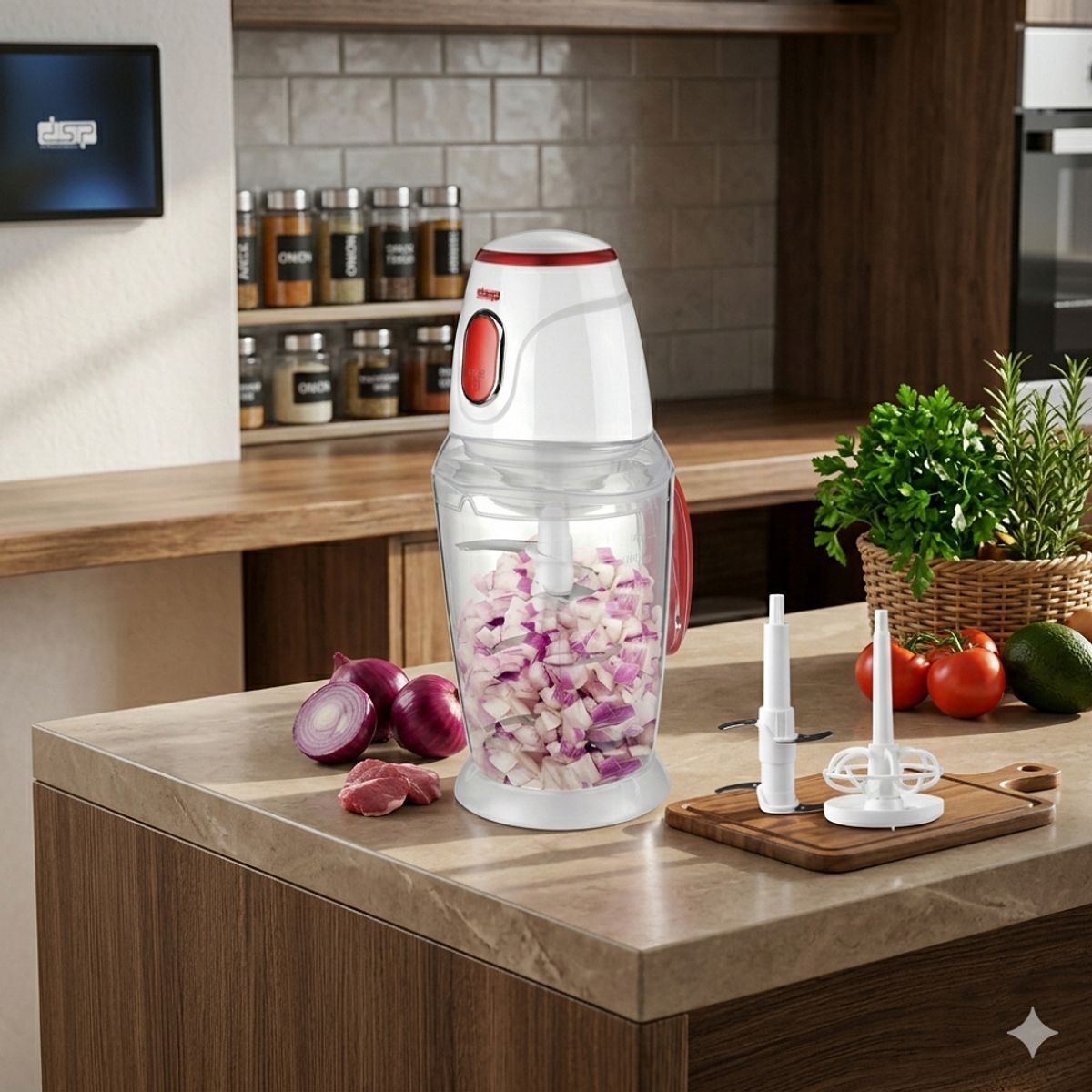 Dsp - Picadora Eléctrica 1.5 L DSP KM4010 Roja