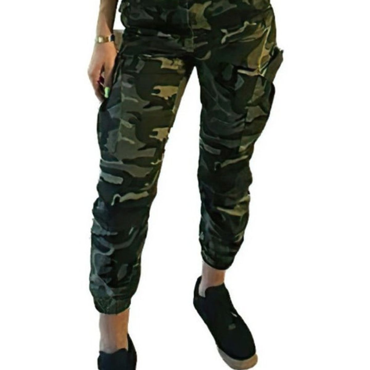 GENERICO - Pantalon jogger cargo mujer