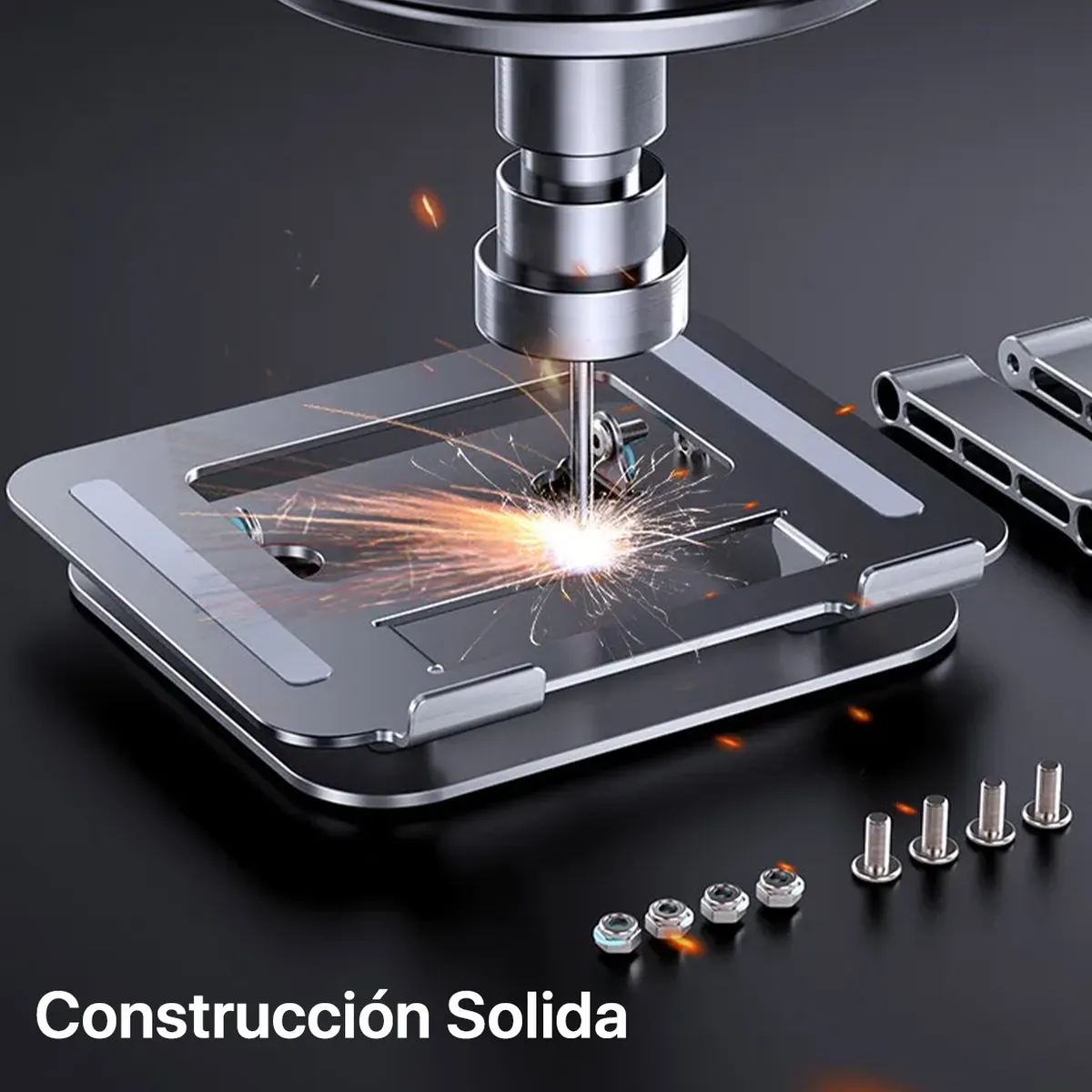 GENERICO - Soporte Plegable Para Laptop Regulable HX-ZJ51 Gris