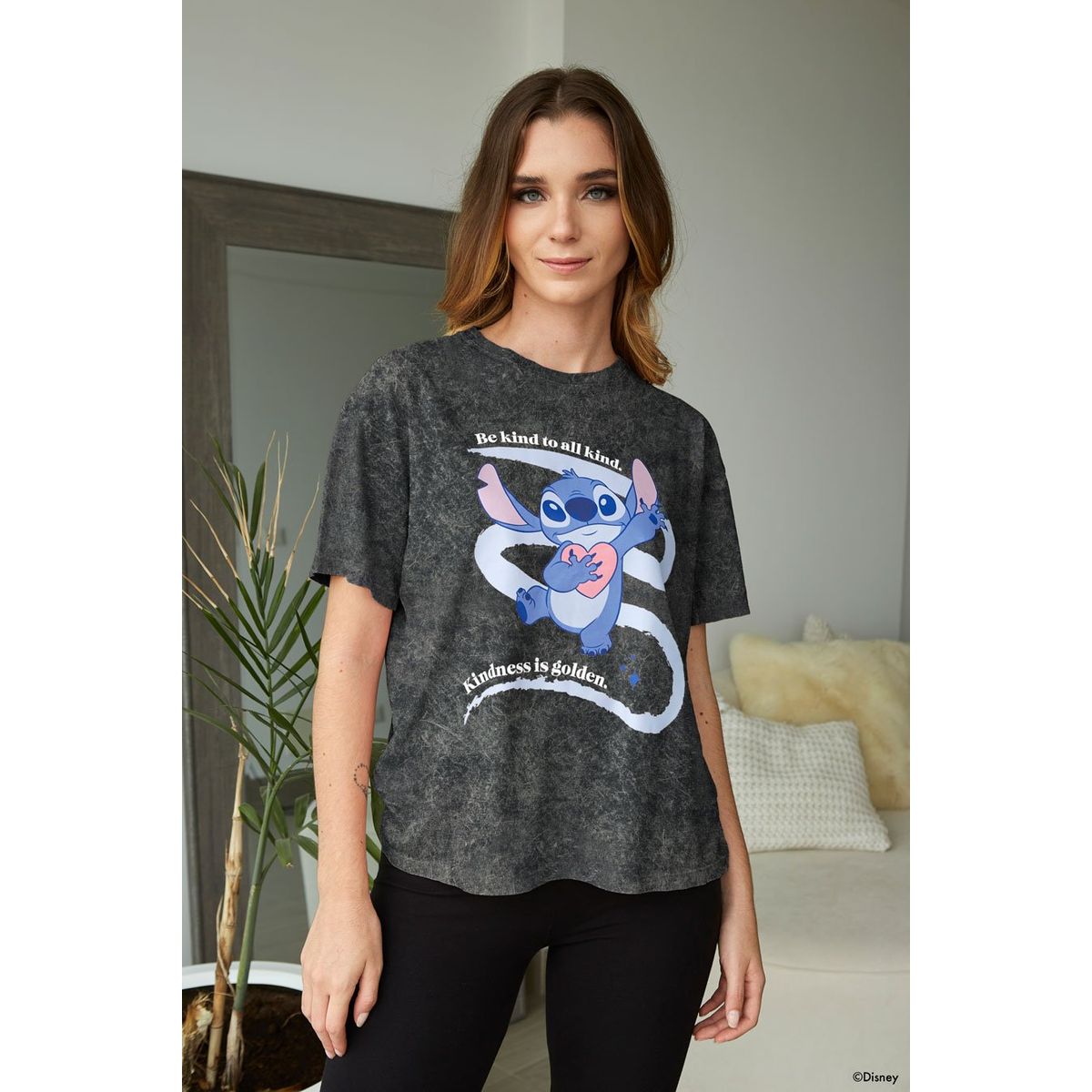 DISNEY - Polo Oversized Stitch Mujer