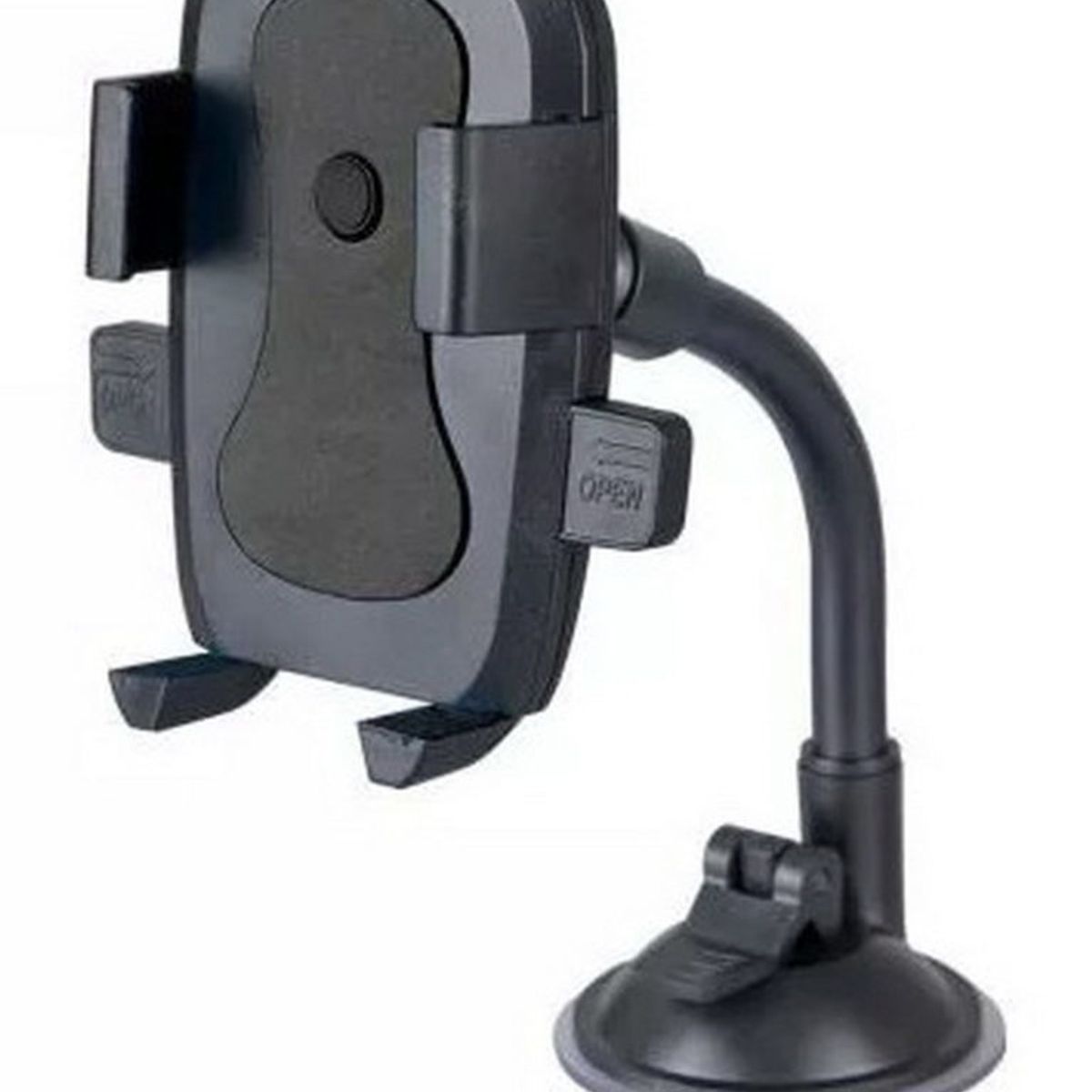 GENERICO - Holder Flexible De Celular Para Ventana Auto - TCH070 Negro