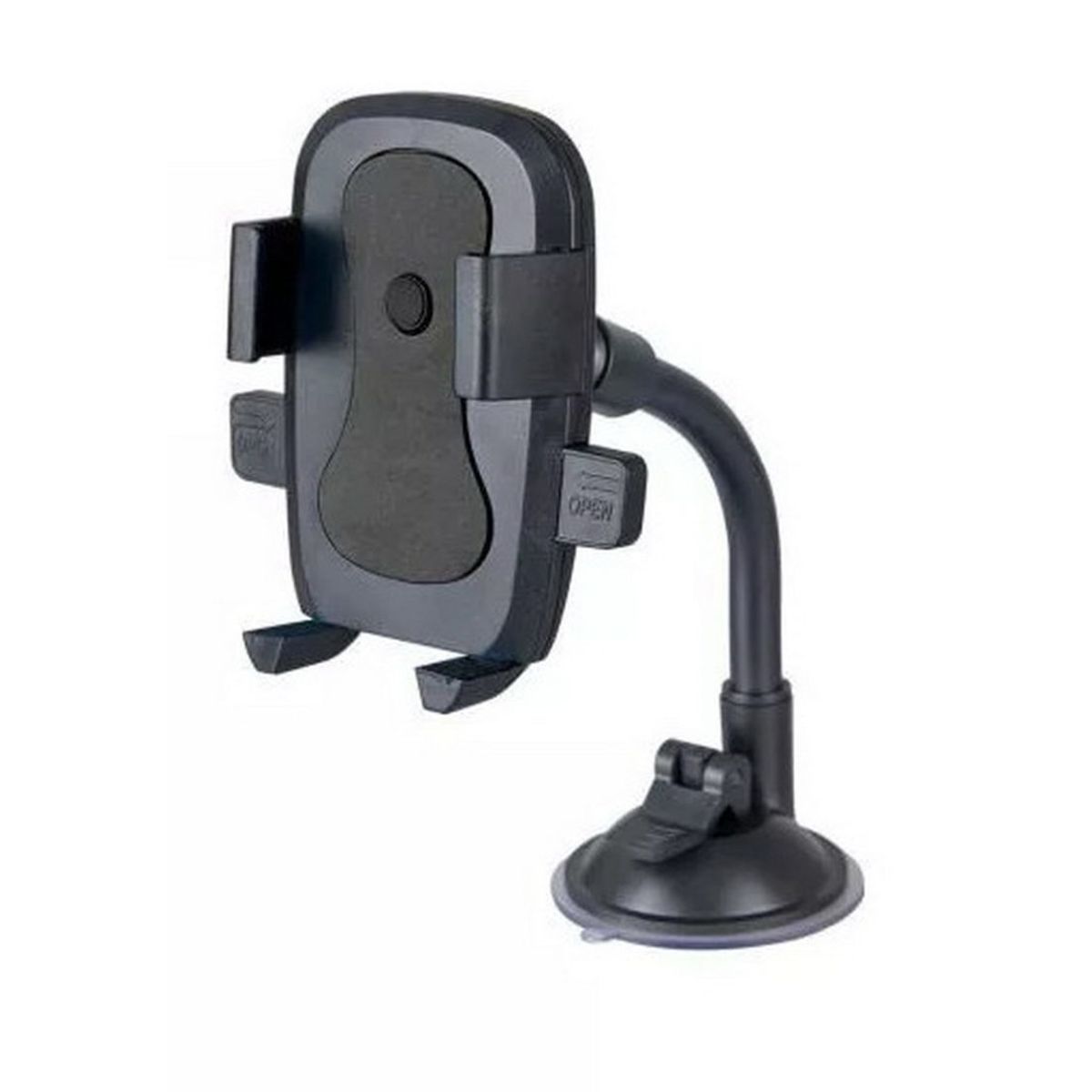 GENERICO - Holder Flexible De Celular Para Ventana Auto - TCH070 Negro