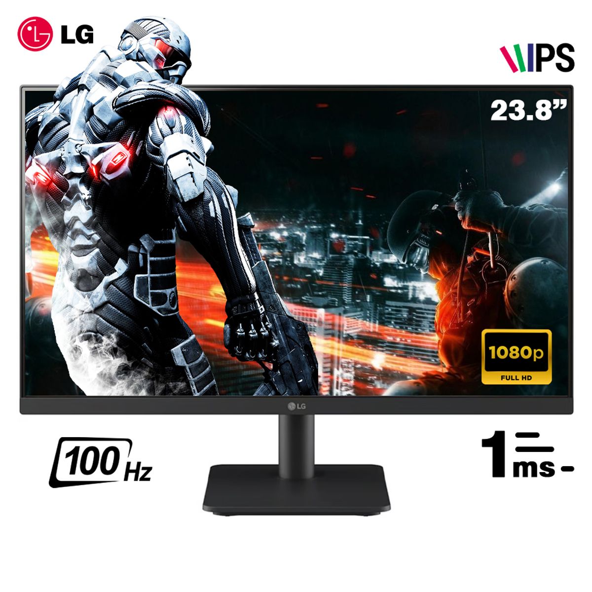 LG - Monitor LG 24MS500-B 24 Full HD 1080p 100Hz 5ms GtG AMD FreeSync IPS