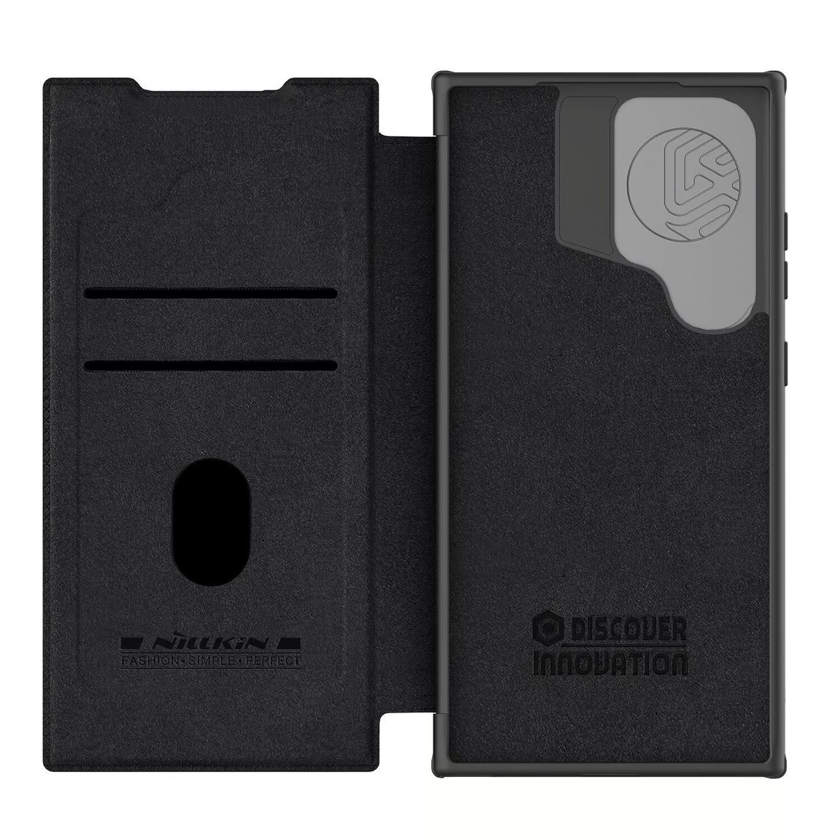 NILLKIN - Case Nillkin Qin Leather Para Samsung Galaxy S24 Ultra - Negro