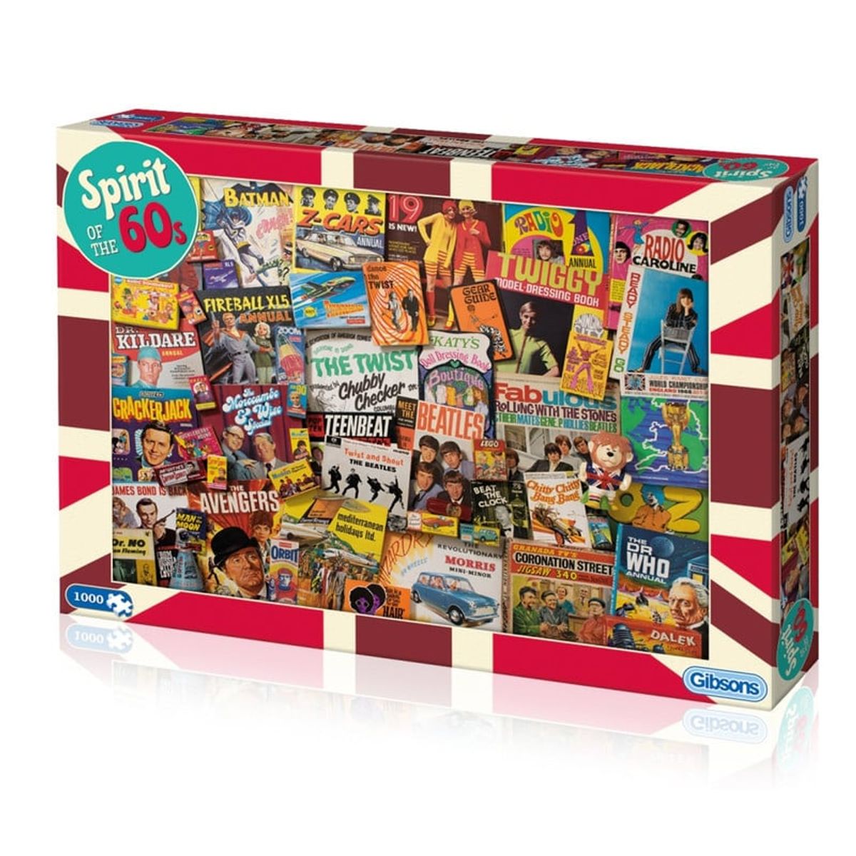 GIBSONS - Rompecabezas Gibsons El Espíritu de los Años 60 1000 piezas