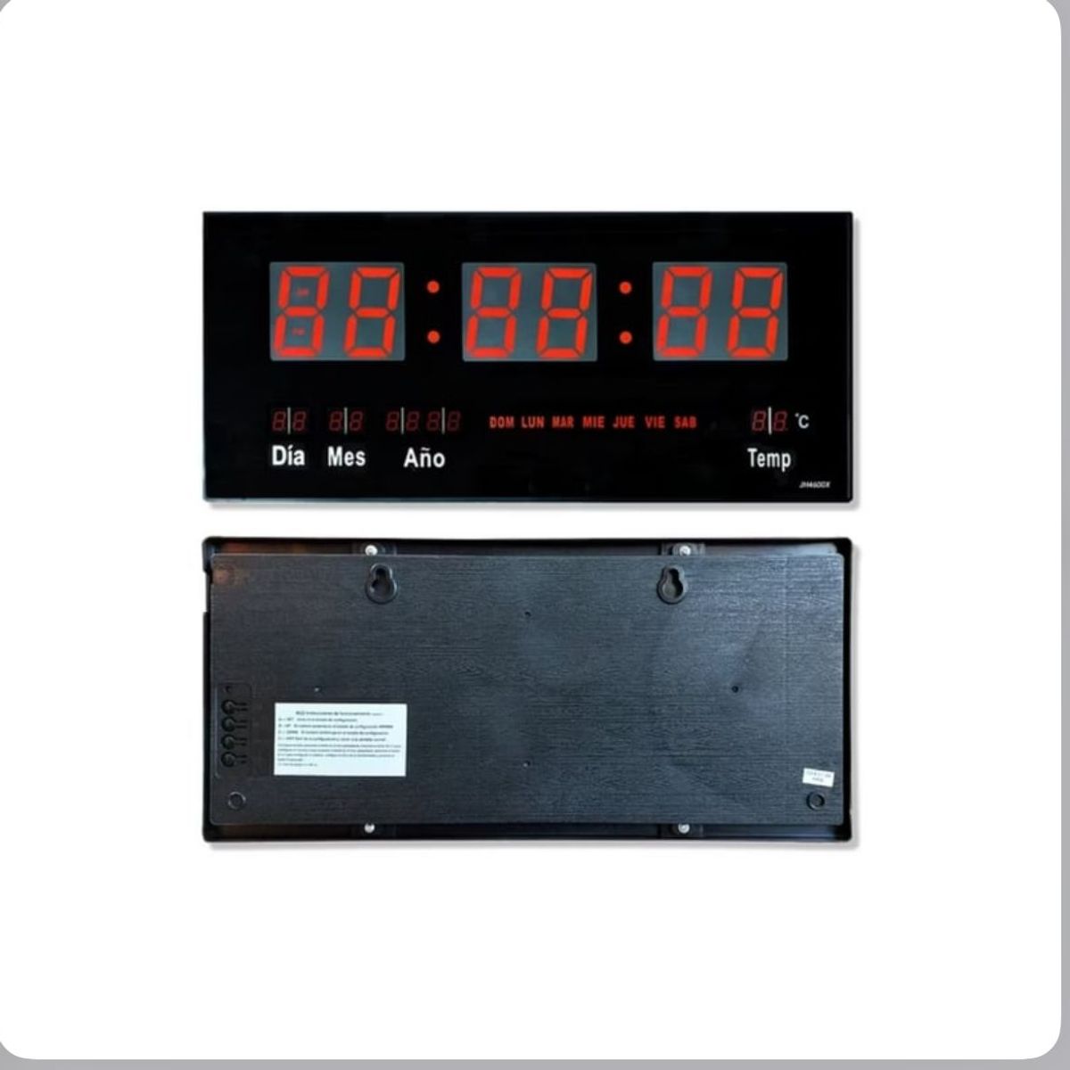 GENERICO - Reloj Digital De Pared  Alarma Calendario Y  Temperatura