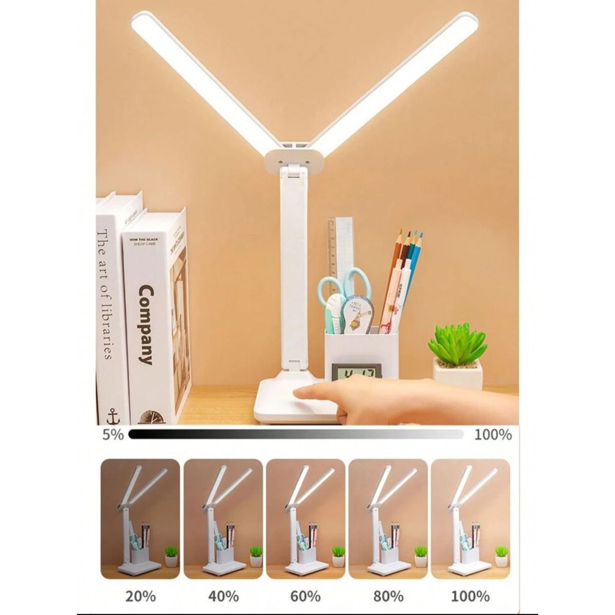 GENERICO - LAMPARA LED RECARGABLE DE ESCRITORIO