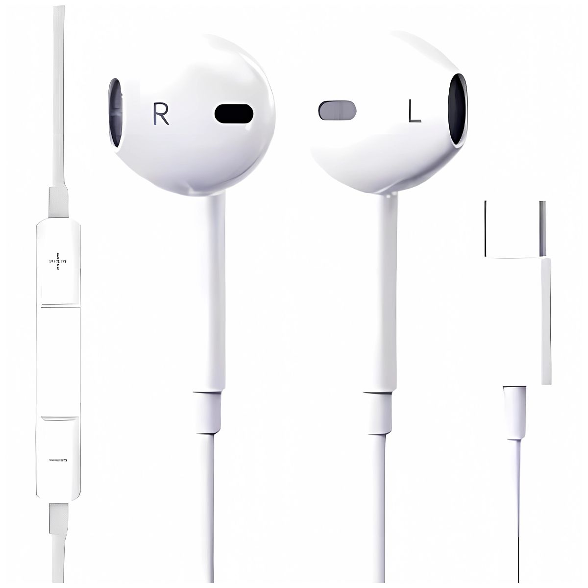 SASARU - Audífonos Earphones S852t Tipo USB-C de 12m  Blanco