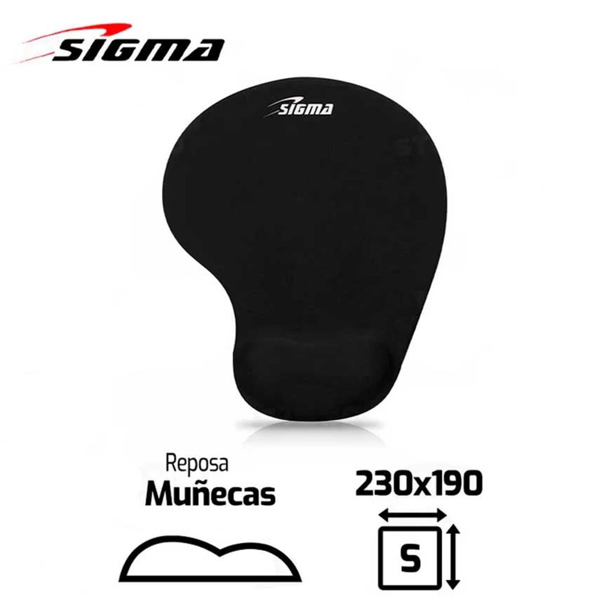 SIGMA - Mousepad SIGMA SIG X5+W Muñequera Negro