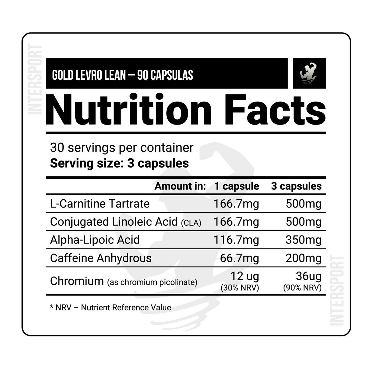 KEVIN LEVRONE - Pack x 02 Quemador de grasa Gold LevroLean Kevin Levrone - 90 caps + Shaker